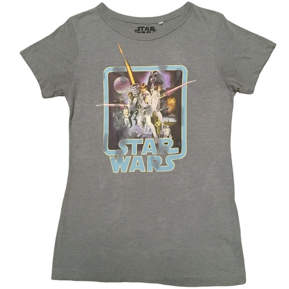 Star Wars Original Trilogy Short Sleeve T Shirt Grey Size M - Picture 1 of 12